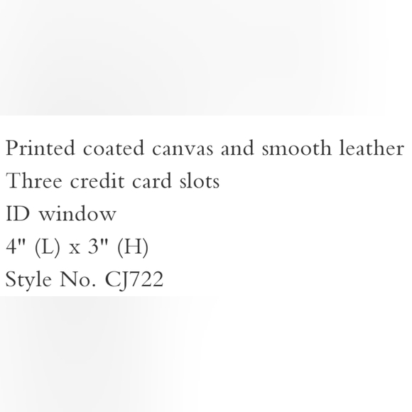 Coach Slim Card Case With Houndstooth Print - Picture 6 of 7